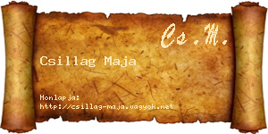 Csillag Maja névjegykártya